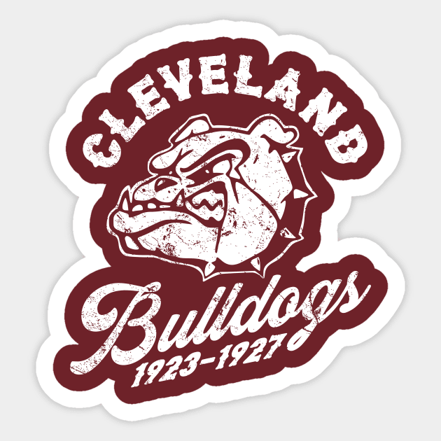 Cleveland Bulldogs Sticker by MindsparkCreative